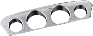Tri-line Gauge Trim Chrome, 2, nordicamoto.ro