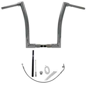 1-1/2(r) Ez Install Flat Top Handlebar Kit Silver, 2, nordicamoto.ro