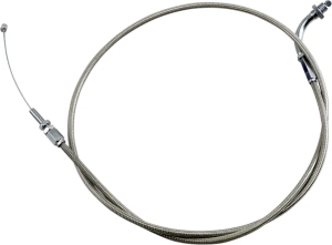Cablu de accelerație/ralanti din oțel inoxidabil Armor Coat pentru motociclete cruiser, model Silver Standard, 1, nordicamoto.ro