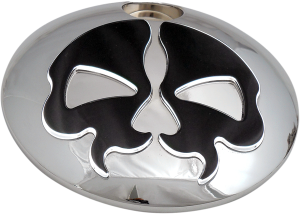 Split Skull Fuel Door Chrome, 1, nordicamoto.ro