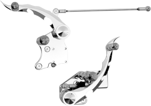 Forward Controls With Master Cylinder Silver Standard, 3, nordicamoto.ro