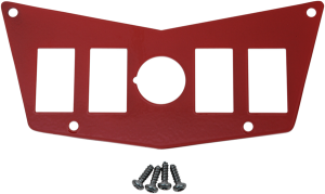 Center Dash Plate Red, 1, nordicamoto.ro