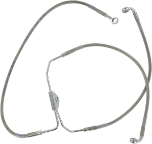 Stainless Steel Brake Line Kit Silver, Clear-coated