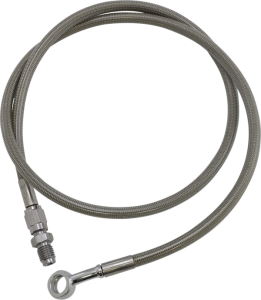 Extended Length Brake Line Silver Oversize [+152 mm (6'')], 1, nordicamoto.ro