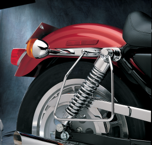 Chrome Saddlebag Support Brackets Silver, 1, nordicamoto.ro