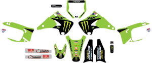 Complete Graphics Kit Black, Green, 1, nordicamoto.ro