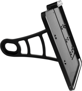 Side Mount License Plate Holder Black