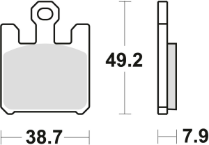 Placute frana fata TRW Sinterizate RACING KAWASAKI ZX6RR '03-'06/ZX6R 636 '03-'06