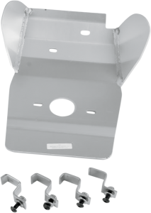 MOOSE RACING Placă de protecție din aluminiu, argintie 