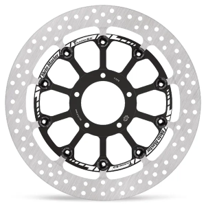 Halo Series Floating Rotor Black, Silver, Stainless Steel