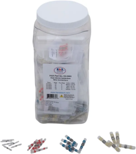 Set de conectori termocontractabili fără lipire / rezerve: albastru, roșu, alb, galben, 3, nordicamoto.ro