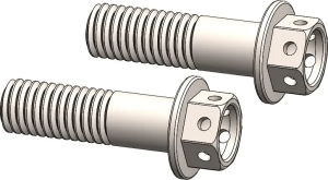Șurub adaptor Racing argintiu, nordicamoto.ro