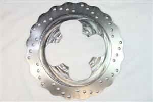 Contour Fixed Brake Rotor Silver, Stainless Steel