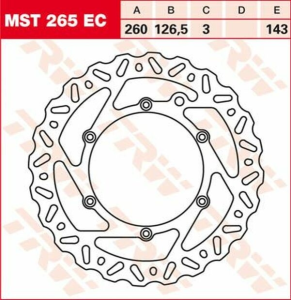 Disc de frână din oțel Ec Cross Design, 2, nordicamoto.ro