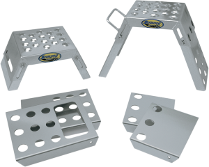 Mini Moto Starting Blocks Anodized, Silver, 2, nordicamoto.ro