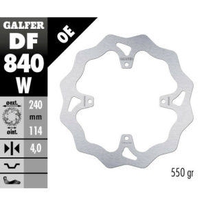 Disc frana spate TM EN/MX 125-530 Galfer Fixed
