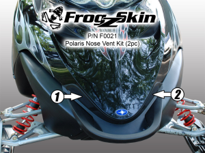 Frogzskin Polaris IQ Nose Vent Kit 2005-11 (2pc), 1, nordicamoto.ro