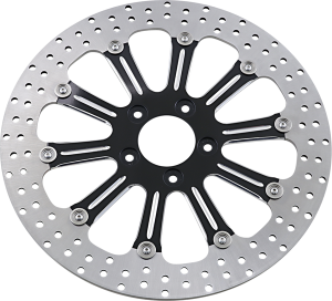 Two-piece Brake Rotor Black, Silver, Matte, 2, nordicamoto.ro