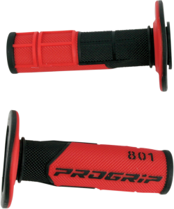 801 Hybrid Duo-density Cross Grips Black, Red