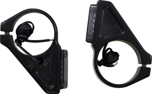 Fork Mount Turn Signals Black