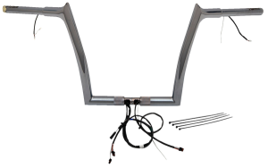 Plug & Play Ez Install 1-1/4(r) Pointed Top Handlebar Kit Silver, 1, nordicamoto.ro