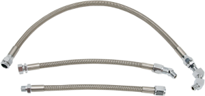 Stainless Steel Braided Oil Line Kit Stainless Steel