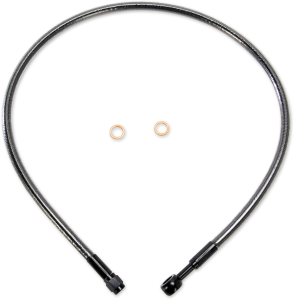 Alternate Length Designer Series Abs-specific Front Brake Line Kit Black, Black Pearl
