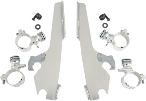 Fats/slim Windshield Trigger-lock Complete Mount Kit Polished