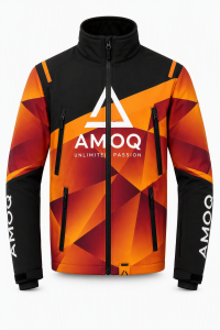 Geacă de curse AMOQ Apex V2, negru/portocaliu, XS, nordicamoto.ro