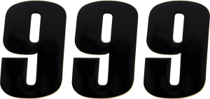 Vinyl Race Numbers Black