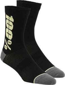 Sosete 100% Rythym Merino Wool Black/Yellow