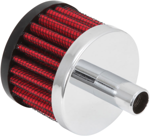 Crankcase Vent Filters Black, Red, Chrome, 4, nordicamoto.ro