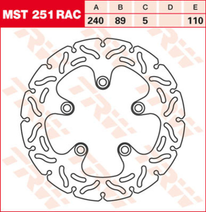 Contoured Fixed Brake Rotor, 2, nordicamoto.ro
