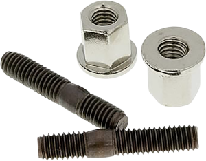 Exhaust Stud Bolts Black, Chrome, 2, nordicamoto.ro