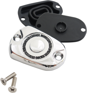 Rear Brake Master Cylinder Cover Kit Chrome