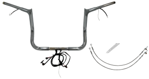 Plug & Play Ez Install 1-1/4(r) Pointed Top Handlebar Kit Silver