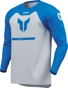 Youth Ridemode Menace Jersey White, Blue L, 6, nordicamoto.ro