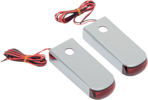 Fender Strut Led Marker Lights Chrome, 1, nordicamoto.ro