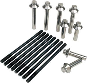 Cylinder Stud And Head Bolt Kit Black