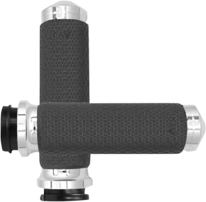 Vibration Dampening Memory Foam Grips Silver, 1, nordicamoto.ro