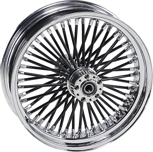 Fat Daddy Black 50-spoke Radial Laced Wheel Black, 1, nordicamoto.ro