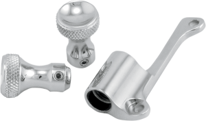 Mikuni Enrichener Cable Relocation Bracket Kit With Knobs Silver, 3, nordicamoto.ro