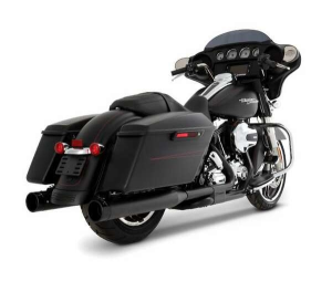 Muffler Slip-on 4(r) Slimline Duals Touring Black, 1, nordicamoto.ro