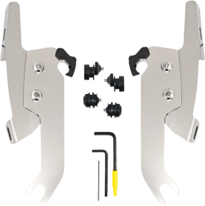 Fats/slim Windshield  Trigger-lock Complete Mount Kit Polished