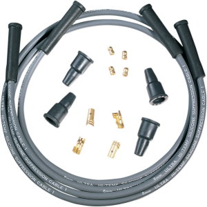 Universal 8 Mm Suppression Plug Wire Kit Black