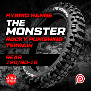 Anvelopă enduro spate PLEWS The Monster Extreme/Hybrid 120/90-18, nordicamoto.ro