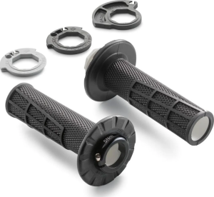 Mansoane lock-on KTM/Husqvarna/GasGas 2T/4T '17-'22 negru