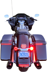 Genesis® 4 Red Ring Led Turn Signal Inserts Red, 3, nordicamoto.ro