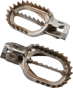 MOOSE RACING Titanium Footpegs Silver 