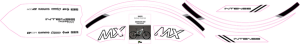 Graphics Kit For Tazer Mx White 